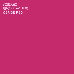 #C52A6C - Cerise Red Color Image